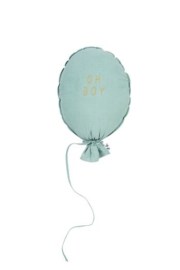 COUSSIN BALLON VIEUX VERT OH BOY OR