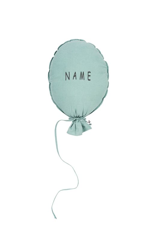 BALLOON PILLOW OLD GREEN PERSONALIZED GRAPHITE