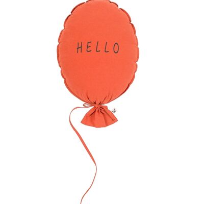 CUSCINO A PALLONCINO BRUCIATO ARANCIO CIAO GRAFITE