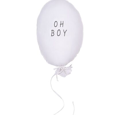 BALLOON PILLOW ECRU OH BOY GRAPHITE
