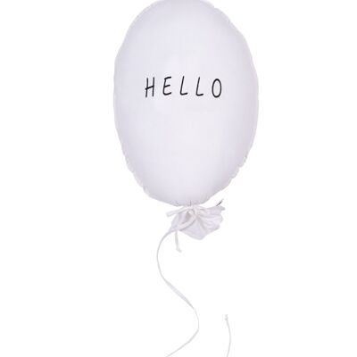 CUSCINO A PALLONCINO ECRU HELLO GRAFITE