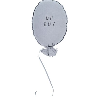 BALLONKISSEN GRAU OH BOY GRAPHIT