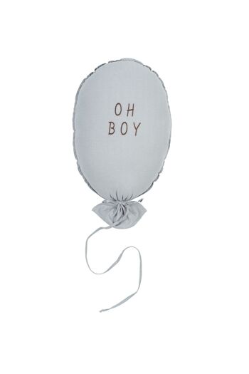 COUSSIN BALLON GRIS OH BOY CARAMEL