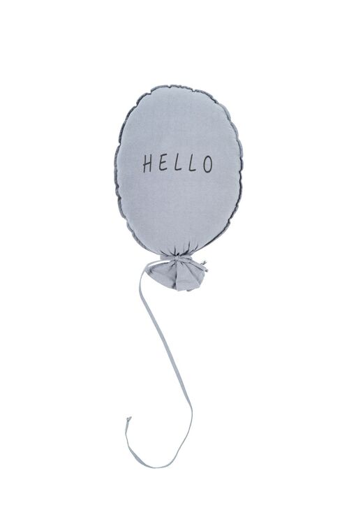 BALLOON PILLOW GREY HELLO GRAPHITE