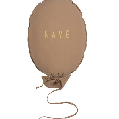 BALLOON PILLOW CAMEL PERSONALIZED GOLD
