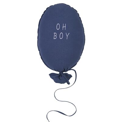 BALLOON PILLOW DARK BLUE OH BOY ECRU