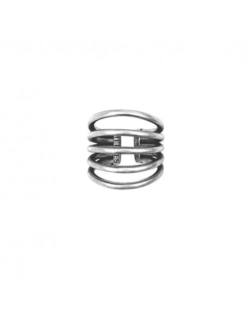 Bague de phalange 5 Hoops - argent-