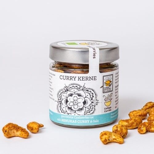 Geröstete Cashewkerne mit Renukas Curry & Salz – BIO - 100g