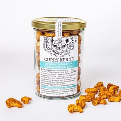 Roasted Cashew Nuts with Renukas Curry & Salt - ORGANIC - 220g