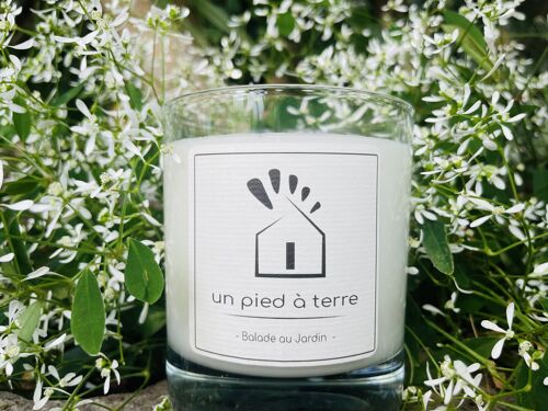 Bougie parfumée "Balade au jardin" - 210 g (poids cire)