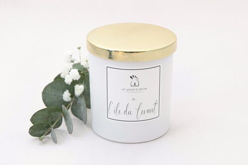 Bougie parfumée "Un Pied à Terre à l'Ile du Levant"