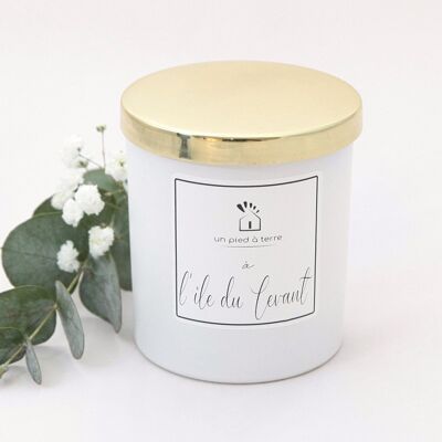 Bougie parfumée "Un Pied à Terre à l'Ile du Levant"