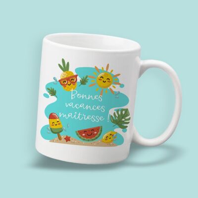 Mug Bonnes vacances maîtresse !