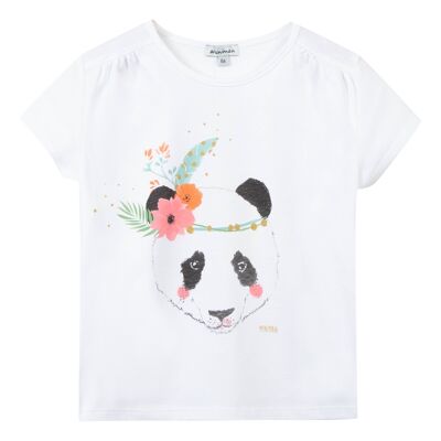 T-shirt manches courtes imprimé panda (4A,5A,6A) #2U10004/1
