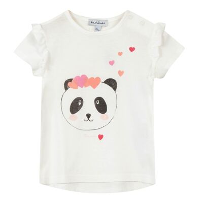 T-shirt manches courtes motif imprimé panda #2U10043/11