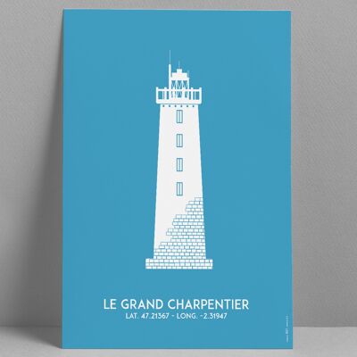 Lighthouse poster the Grand Charpentier Format 30 * 40cm
