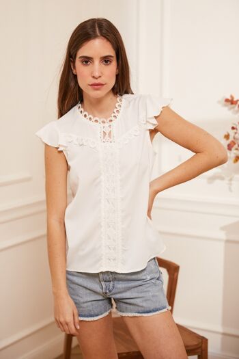 Blouse TUILERIES Blanc 2