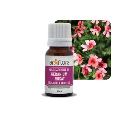 set of 6 organic essential oils 6x10 ml Rose Geranium