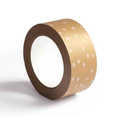 Packing tape - Printed polka dot tape, kraft tape