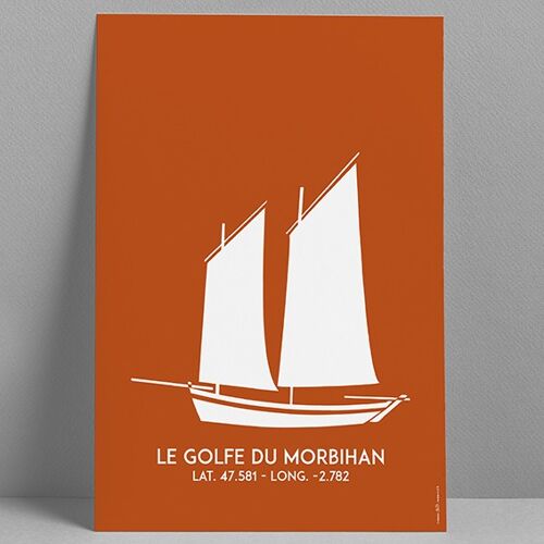 Sinagot Rouille Golfe du Morbihan 30x40cm