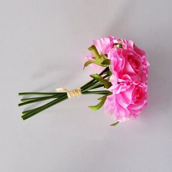 MARIAGE ET EVENEMENT DECO Bouquet de rose Rose pale x6 - 25cm - fleurs artificielles 8