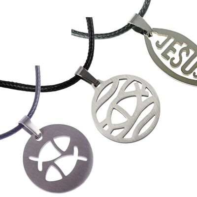 Stainless Steel Pendant - Fish Theme