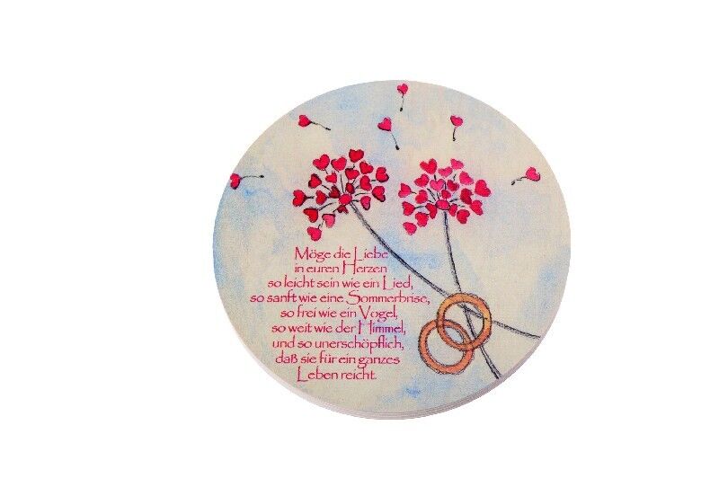 Grande quadro in legno, amore - leggero, libero, inesauribile