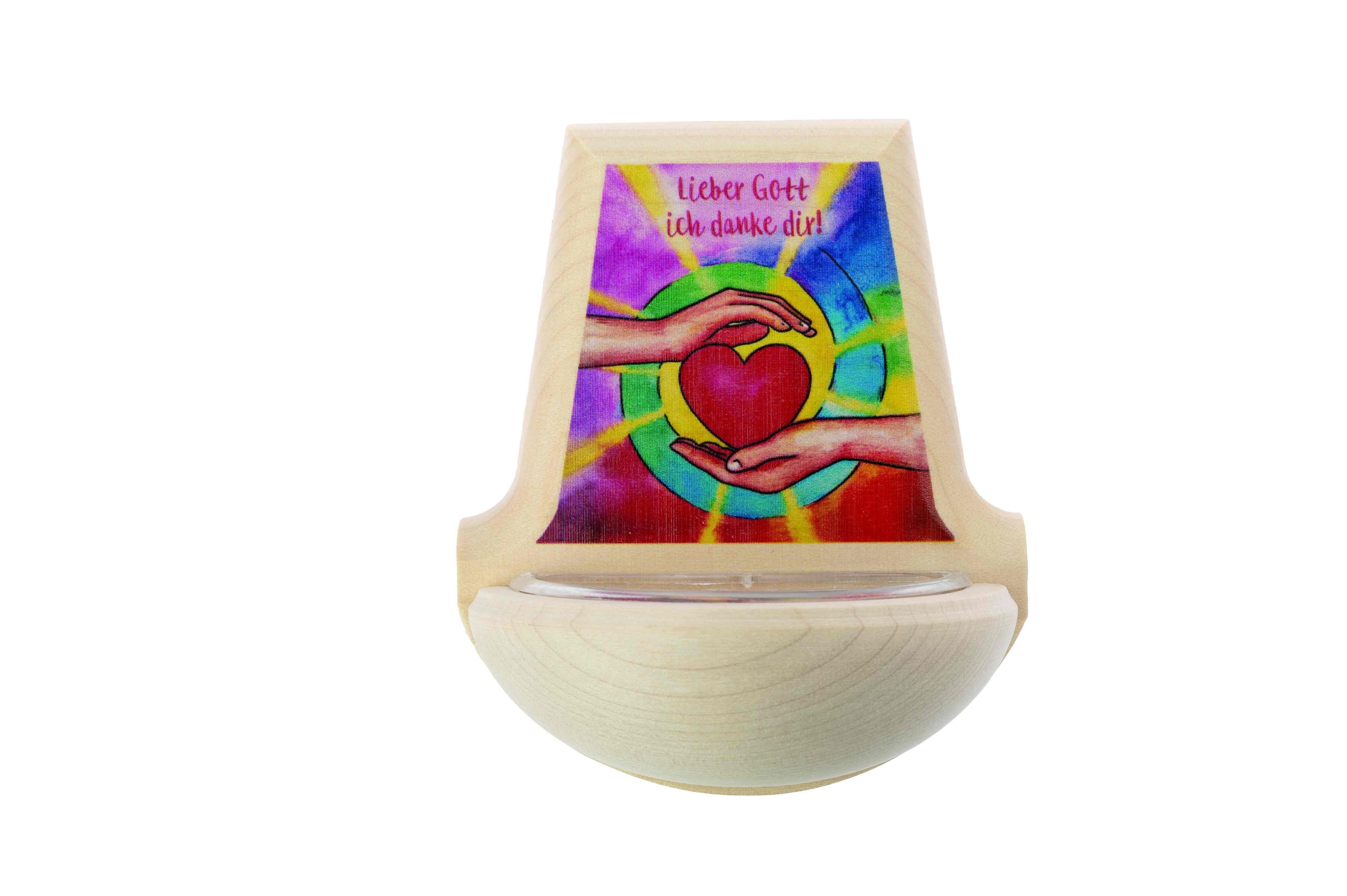 Calderone per acquasantiera in legno da parete, di sicurezza