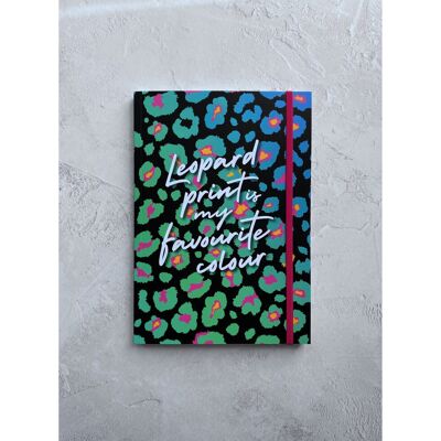 El estampado de leopardo es mi color favorito - Cuaderno A5