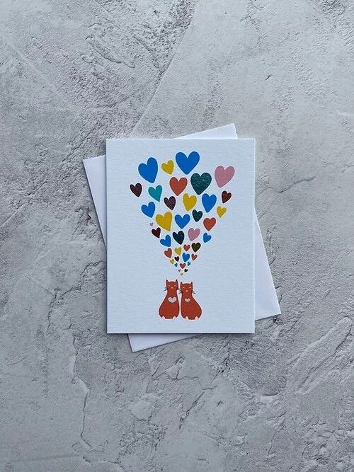 Sendtiments - Katzenherzen MINI CARD