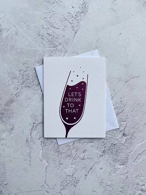Sendtiments - Let's Drink To That MINI CARD