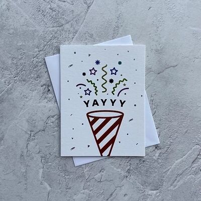 Sentiments - YAY MINI CARD