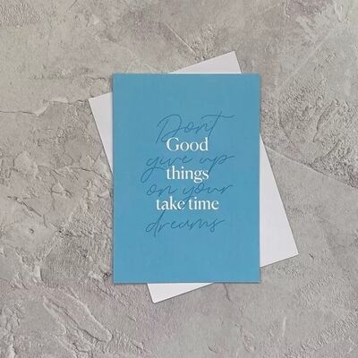 Type Dreams - Good Things Take Time