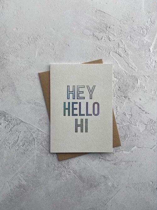 Type Dreams - Hey Hello Hi