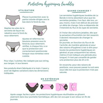 Dispositif incontinence ou flux hémorragiques ou période post-partum (boîte de 5 inserts) 5