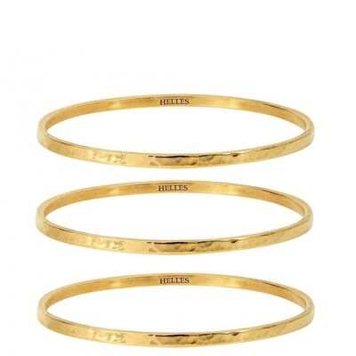 Metal bracelets - gold size 2