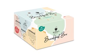 Coffret petit-déjeuner Arthur's Discovery + présentoir en bois 2