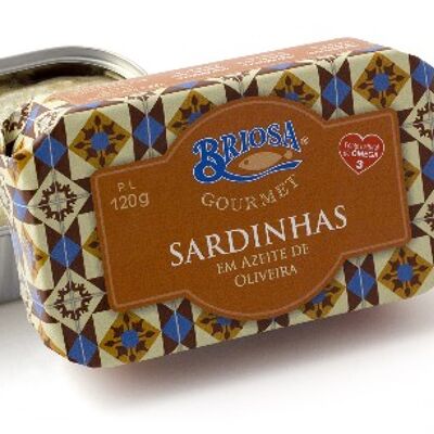 Briosa Gourmet - Sardines entières à l'huile d'olive - 120gr