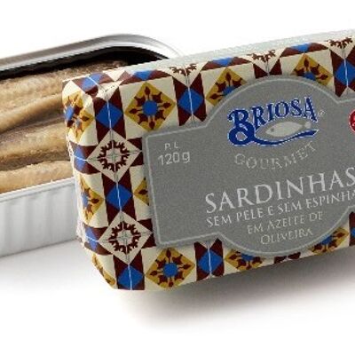 Briosa Gourmet - Sardines désossées et sans peau à l'huile d'olive - 120gr