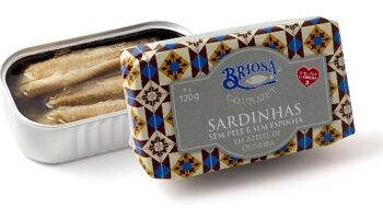 Briosa Gourmet - Sardines désossées et sans peau à l'huile d'olive - 120gr