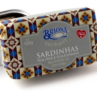 Briosa Gourmet - Sardines désossées et sans peau à l'huile d'olive - 120gr