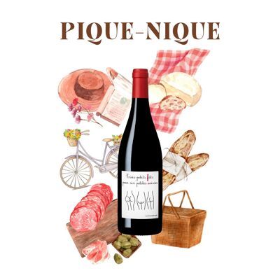 TROIS PETITS FUTS POUR SIX PETITES CAISSES 2020 - Vin rouge fruité et gourmand