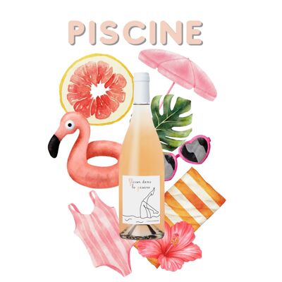 GLISSER DANS LA PISCINE 2022 - Bordeaux rosé , frais léger et gourmand