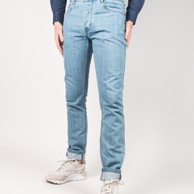 100% organic cotton bleached jeans