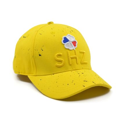 SHZ Cap, Handmade Clover, Yellow