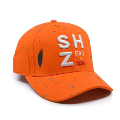 Berretto SHZ, fatto a mano Est-2019, arancione