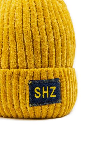 Bonnet SHZ, Laine et Pompon, Jaune 2