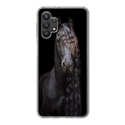 Hoesje voor Samsung Galaxy A32 5G - Paard - Fries - Manen - Siliconen