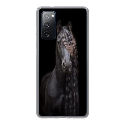 Hoesje voor Samsung Galaxy S20 FE - Paard - Fries - Manen - Siliconen