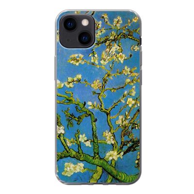 Hoesje voor iPhone 13 - Amandelbloessem - Vincent van Gogh - Siliconen